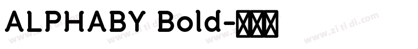 ALPHABY Bold字体转换